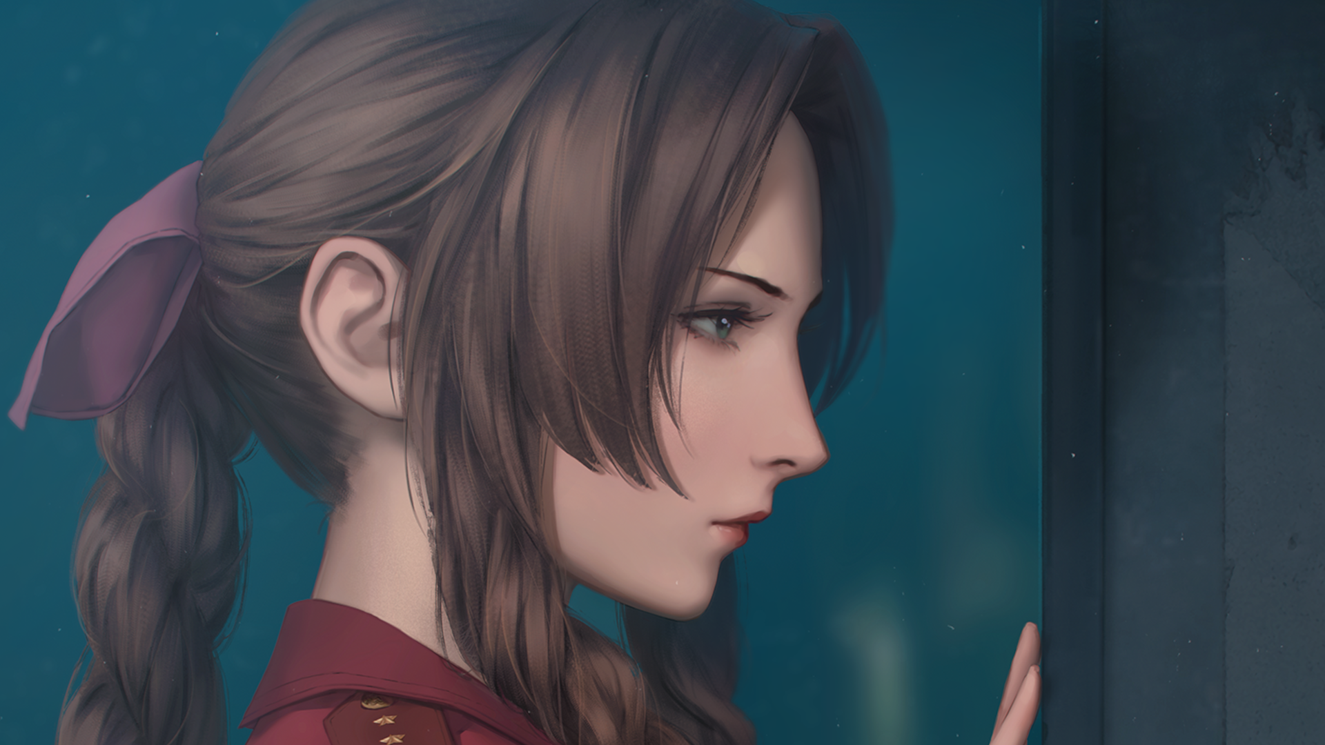 Download Aerith Gainsborough Video Game Final Fantasy VII HD Wallpaper by Ren Miyashida