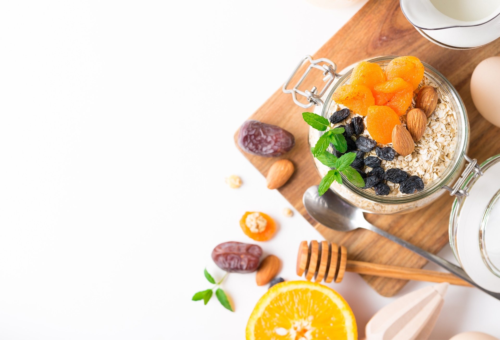 Download Still Life Food Oatmeal HD Wallpaper