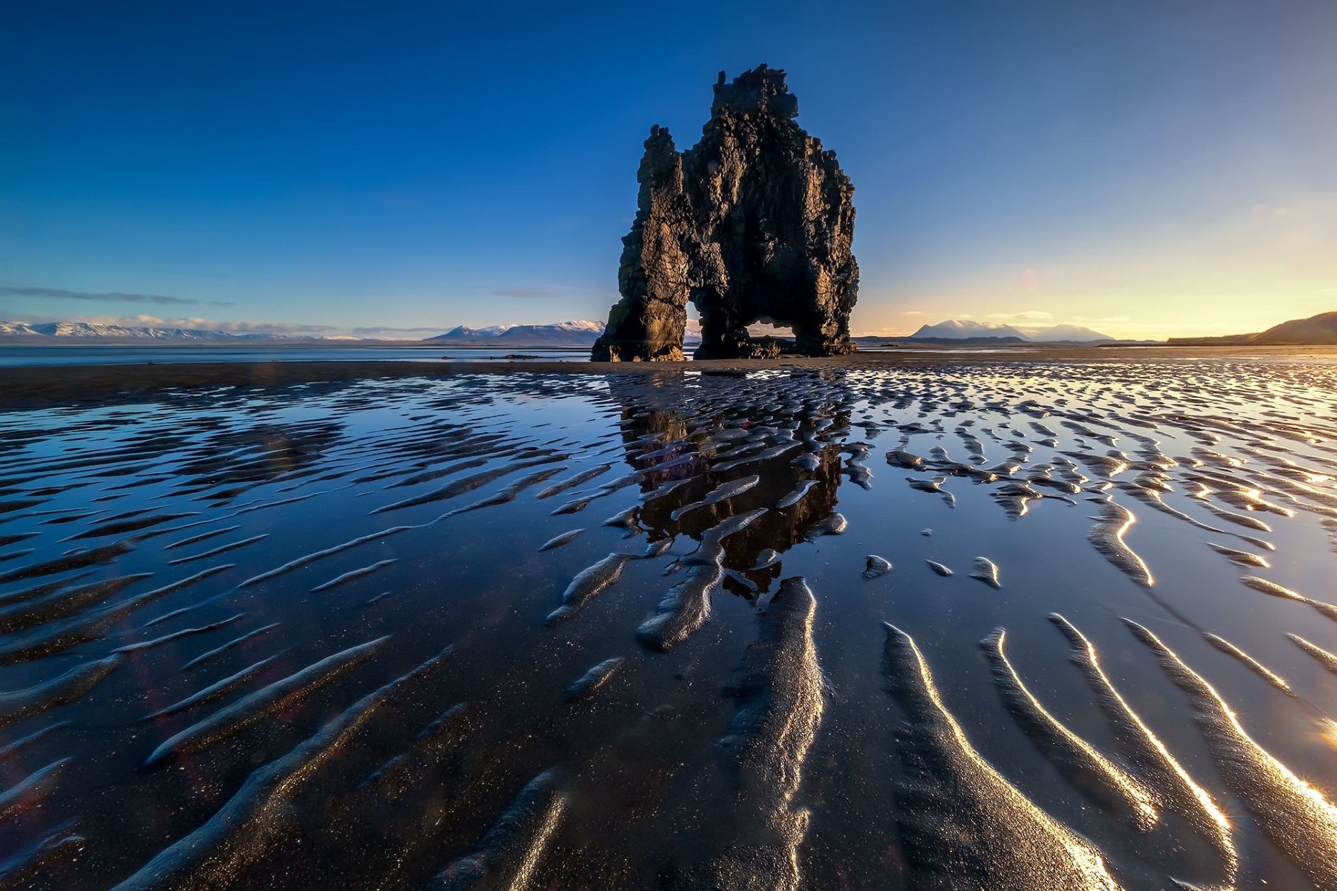 Hvitserkur Basalt Stack Along The Eastern Shore Of The Vatnsnes