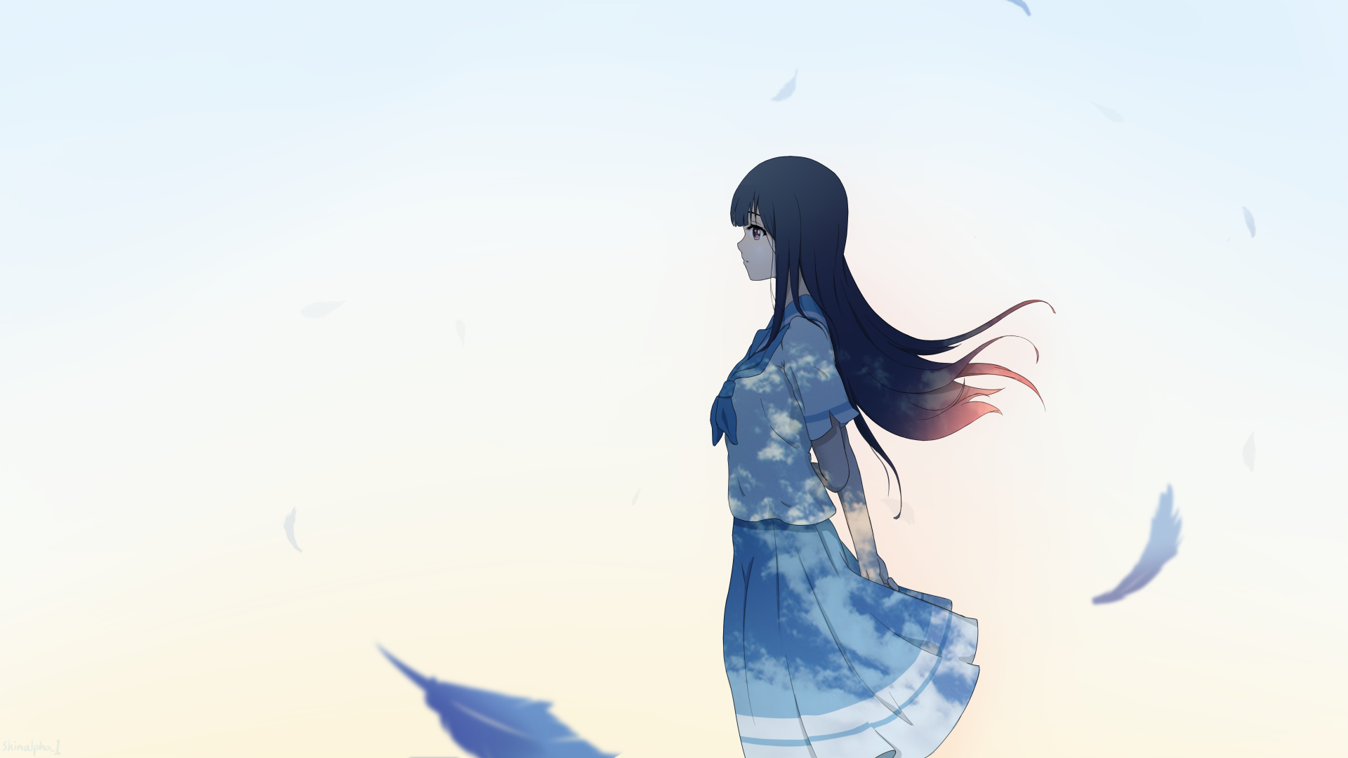Liz And The Blue Bird Wallpaper