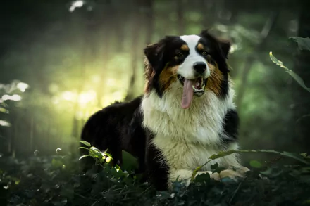  Bernese Mountain Dog in the Forest