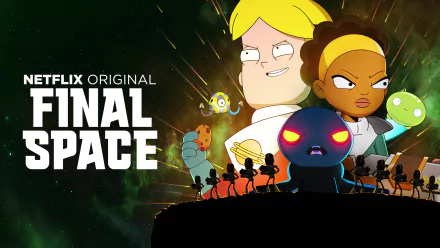 logo blonde KVN (Final Space) Lord Commander (Final Space) cookie Mooncake (Final Space) Quinn Airgon Gary Goodspeed TV Show Final Space HD Desktop Wallpaper | Background Image