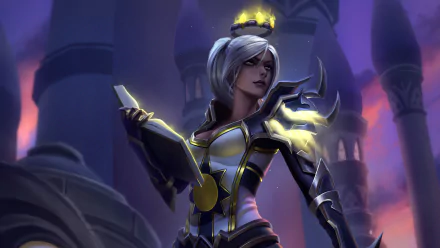 book ponytail white hair fantasy sorceress HD Desktop Wallpaper | Background Image