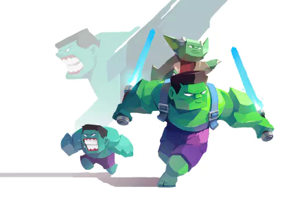 Yoda Comic Hulk HD Desktop Wallpaper | Background Image