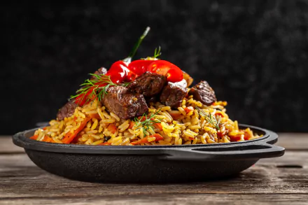 rice meat food meal HD Desktop Wallpaper | Background Image