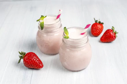 strawberry food smoothie HD Desktop Wallpaper | Background Image