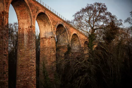  Leaderfoot Viaduct or Drygrange Viaduct, is a railway viaduct, River Tweed, Melrose, Scottish Border