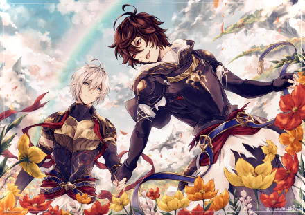 Lucifer (Granblue Fantasy) Sandalphon (Granblue Fantasy) Anime Granblue Fantasy HD Desktop Wallpaper | Background Image
