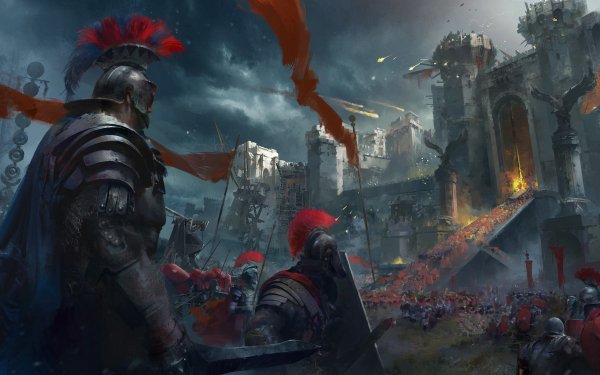 Fantasy Battle Warrior Roman Centurion Concept Art Siege HD Wallpaper | Background Image
