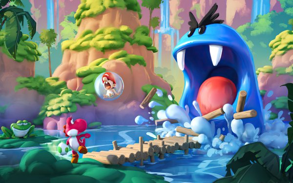 Video Game Mario Yoshi HD Wallpaper | Background Image