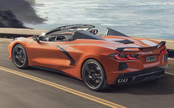 supercar car Chevrolet Chevrolet Corvette vehicle Chevrolet Corvette (C8) HD Desktop Wallpaper | Background Image