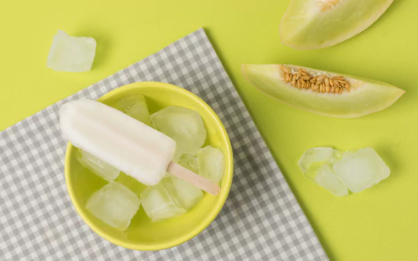 still life ice cube melon food ice cream HD Desktop Wallpaper | Background Image
