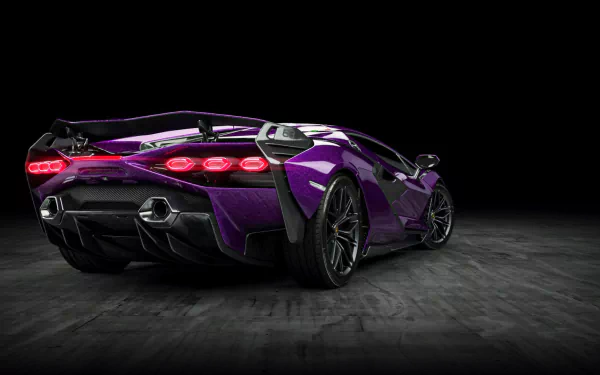 purple car vehicle Lamborghini Sián FKP 37 HD Desktop Wallpaper | Background Image