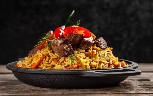 rice meat food meal HD Desktop Wallpaper | Background Image