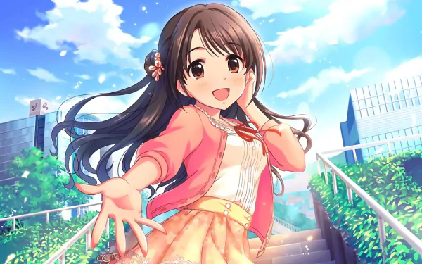 Uzuki Shimamura Anime The iDOLM@STER Cinderella Girls HD Desktop Wallpaper | Background Image