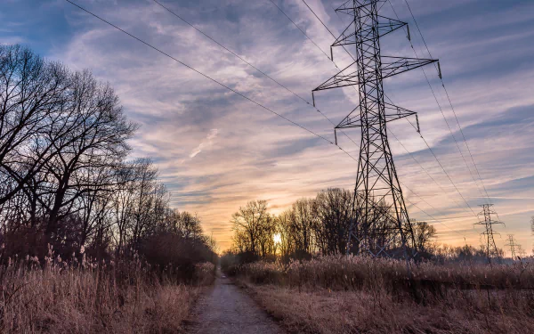 man made power line HD Desktop Wallpaper | Background Image