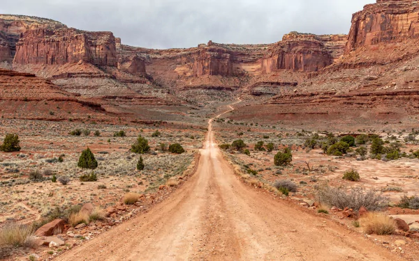 desert canyonlands national park man made road HD Desktop Wallpaper | Background Image