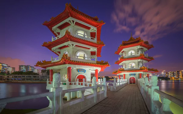 pagoda man made Singapore HD Desktop Wallpaper | Background Image
