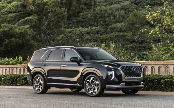 SUV black car car Hyundai vehicle Hyundai Palisade HD Desktop Wallpaper | Background Image