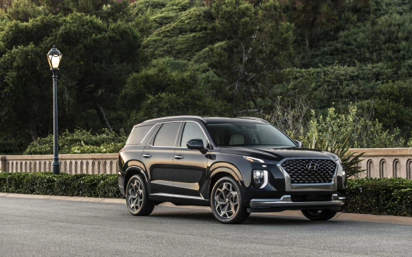 SUV black car car Hyundai vehicle Hyundai Palisade HD Desktop Wallpaper | Background Image