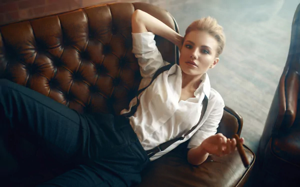 Olga Dolot woman mood HD Desktop Wallpaper | Background Image