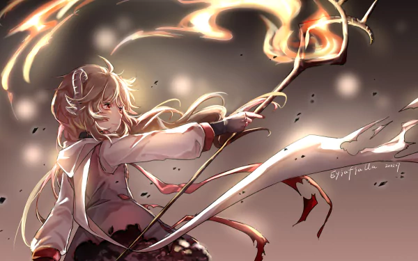 Eyjafjalla (Arknights) video game Arknights HD Desktop Wallpaper | Background Image