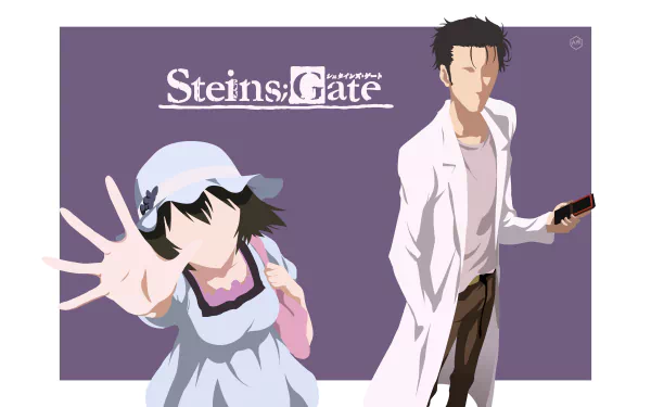  Steins;Gate Flat Illustration.