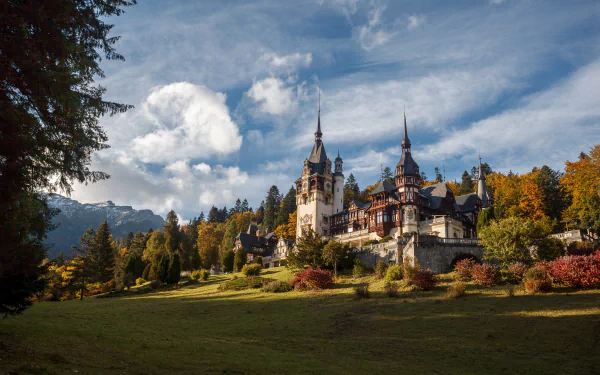 man made Peles Castle HD Desktop Wallpaper | Background Image