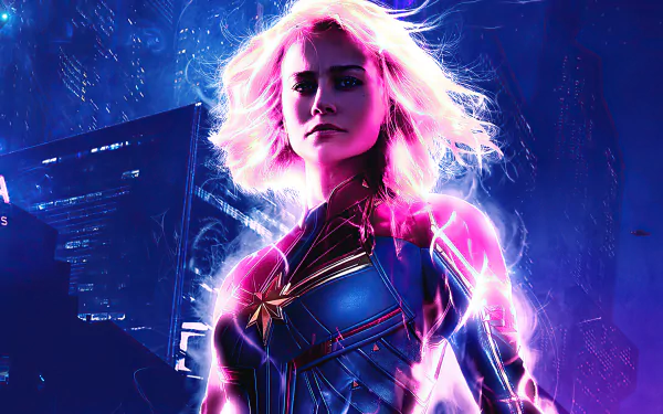 Carol Danvers Brie Larson movie Captain Marvel HD Desktop Wallpaper | Background Image