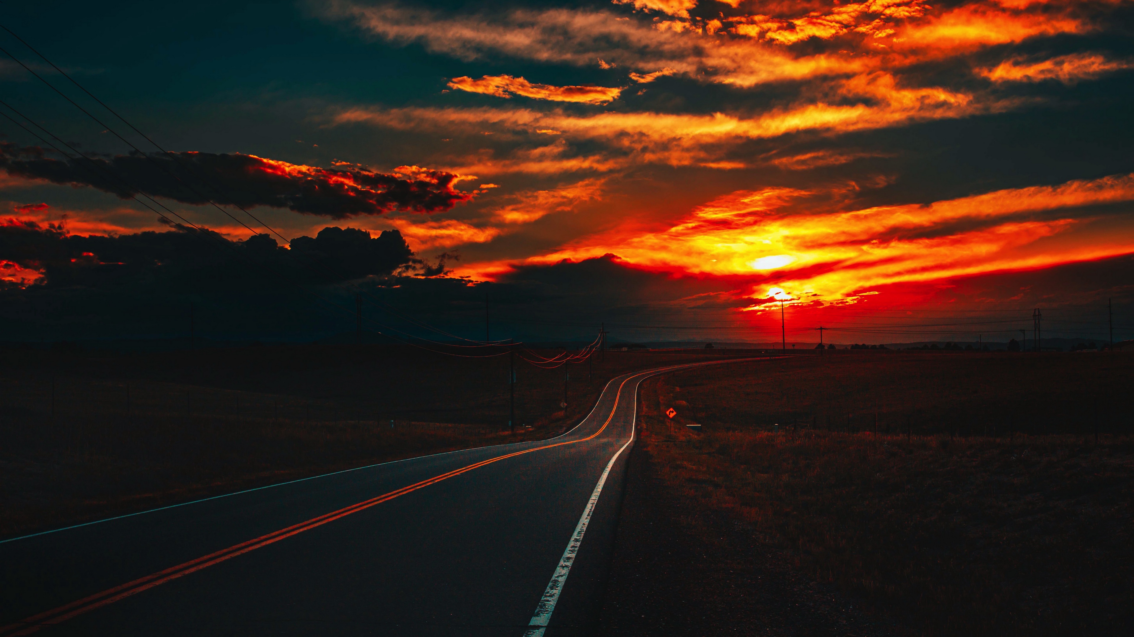 Man Made Road 4k Ultra HD Wallpaper