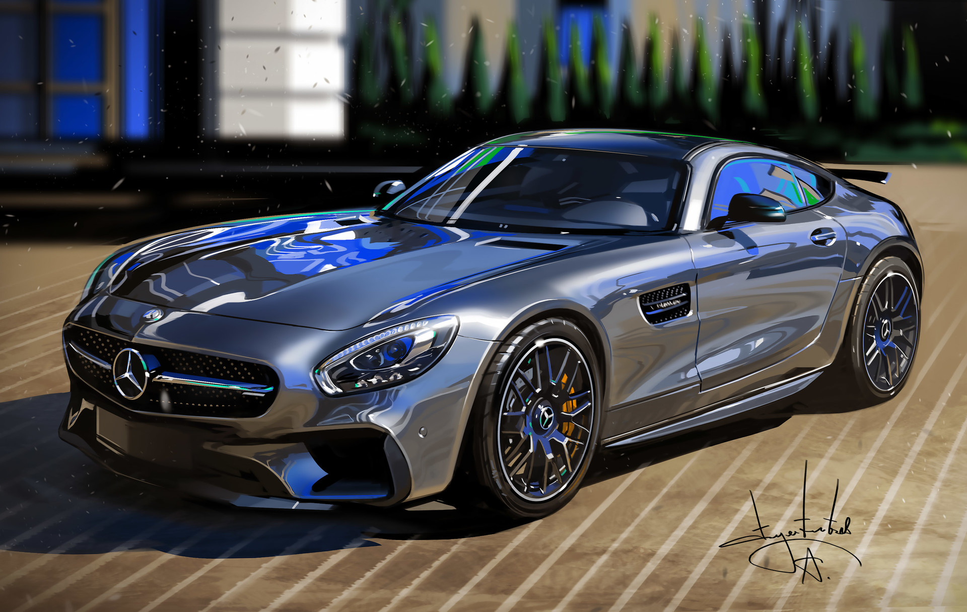 Mercedes-AMG GT HD Wallpaper | Background Image | 1920x1215 | ID:1098690 - Wallpaper Abyss