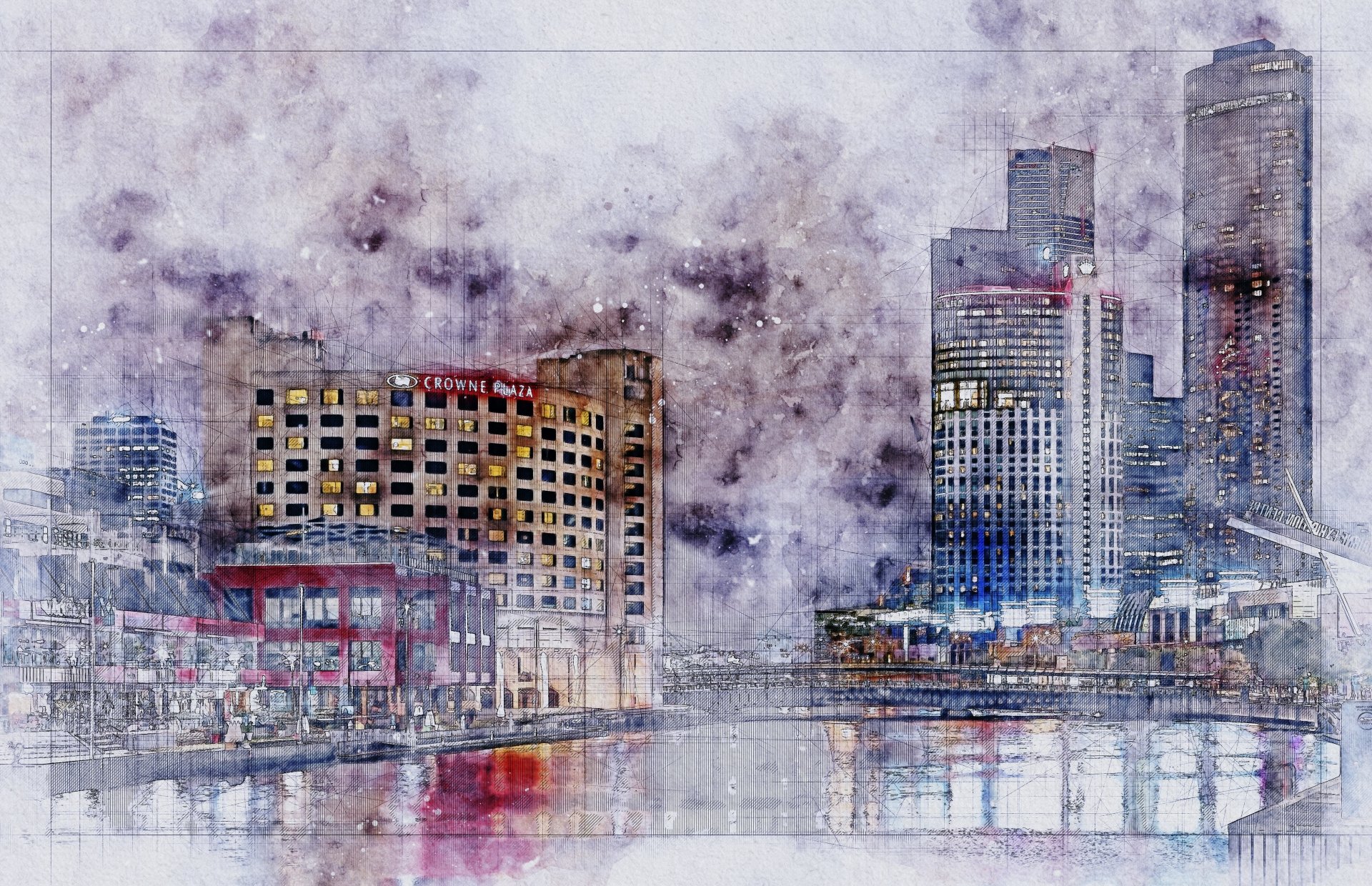 Download Australia Melbourne Artistic City 4k Ultra HD Wallpaper