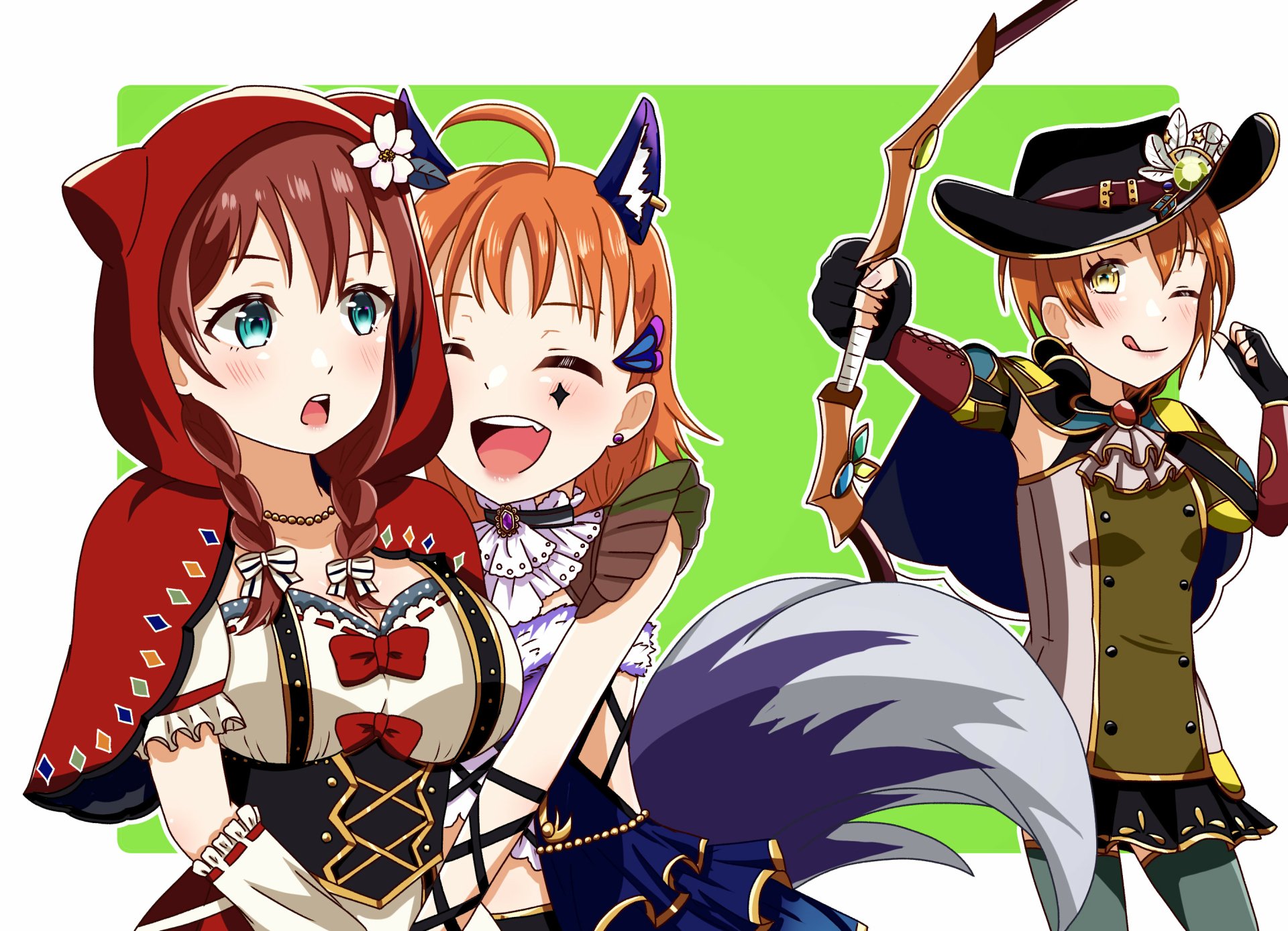 Download Chika Takami Rin Hoshizora Emma Verde Anime Love Live! HD Wallpaper by こまり。