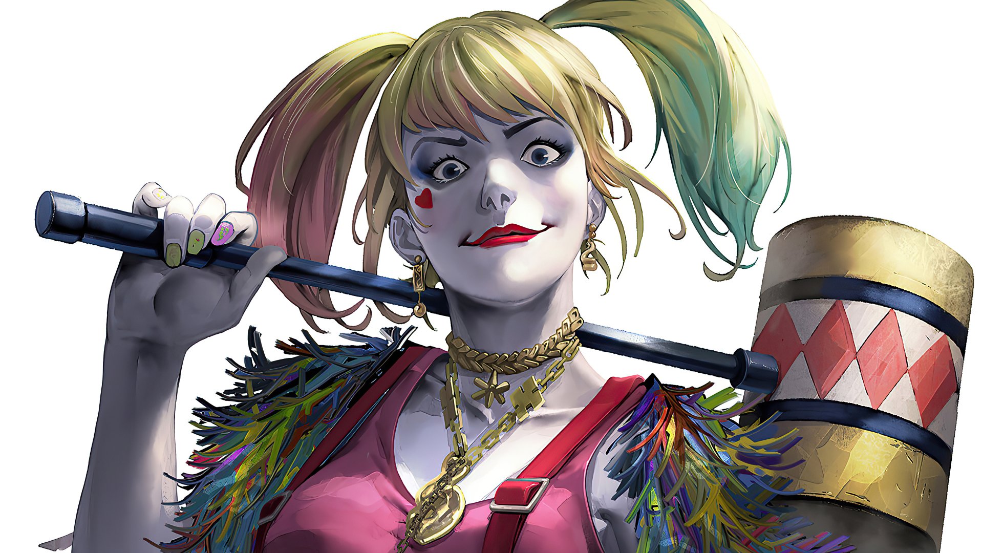 Download Twintails DC Comics Comic Harley Quinn 4k Ultra HD Wallpaper by SANTA FUNG