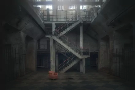 abandoned man made stairs HD Desktop Wallpaper | Background Image