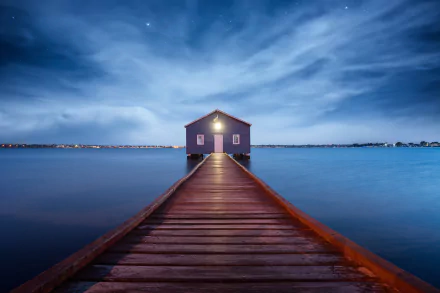 man made boathouse HD Desktop Wallpaper | Background Image