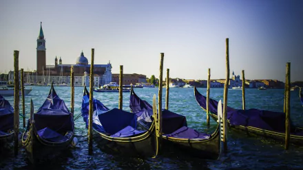 Italy Venice vehicle gondola HD Desktop Wallpaper | Background Image