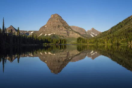 lake reflection mountain nature glacier national park HD Desktop Wallpaper | Background Image