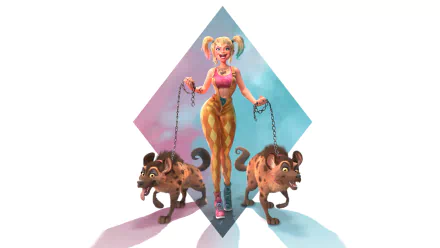 DC Comics hyena blonde twintails Comic Harley Quinn HD Desktop Wallpaper | Background Image