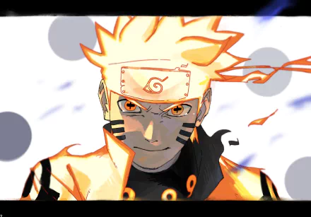 HD anime wallpaper featuring Naruto Uzumaki from Naruto, showcasing his intense gaze and signature headband against a dynamic background.