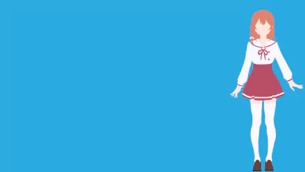Sumi Sakurasawa skirt minimalist Anime Rent-A-Girlfriend minimalist anime HD Desktop Wallpaper | Background Image