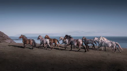 herd Animal horse HD Desktop Wallpaper | Background Image