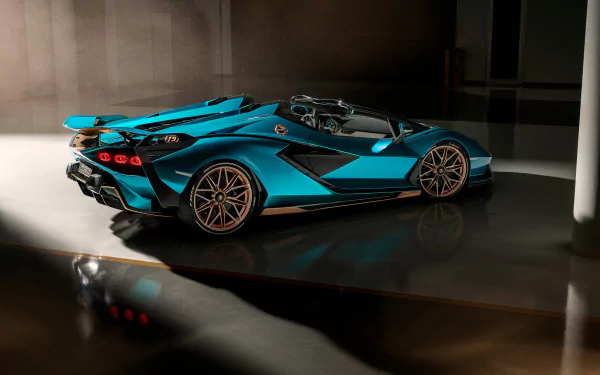supercar car Lamborghini vehicle Lamborghini Sián FKP 37 Roadster HD Desktop Wallpaper | Background Image