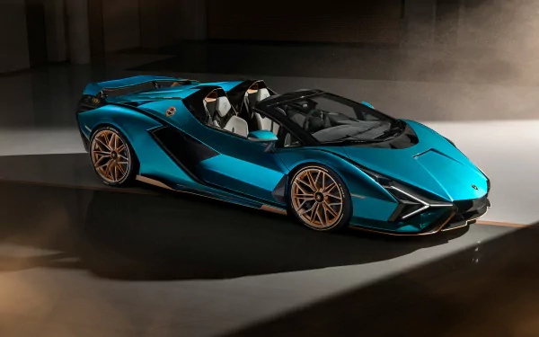 supercar car Lamborghini vehicle Lamborghini Sián FKP 37 Roadster HD Desktop Wallpaper | Background Image