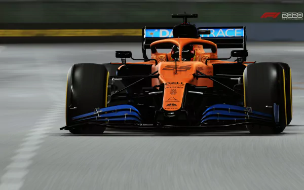 McLaren MCL35 video game F1 2020 HD Desktop Wallpaper | Background Image