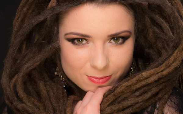 dreadlocks face model woman hair HD Desktop Wallpaper | Background Image