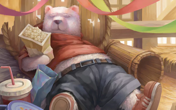 popcorn bear fantasy Animal Fantasy Animal HD Desktop Wallpaper | Background Image