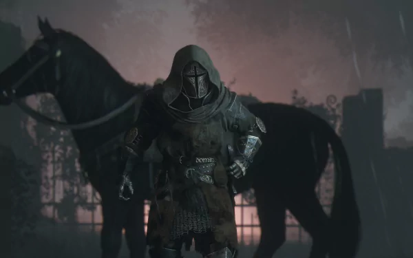  Knight getting off the horse