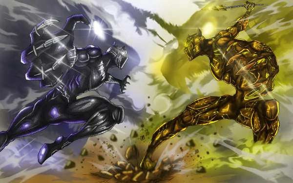  Black Panther vs Killmonger by sajol hasan