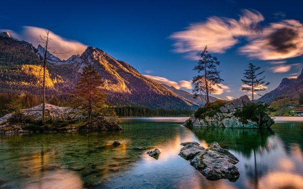 Earth Mountain Mountains Lake Germany Bavaria Alps HD Wallpaper | Background Image
